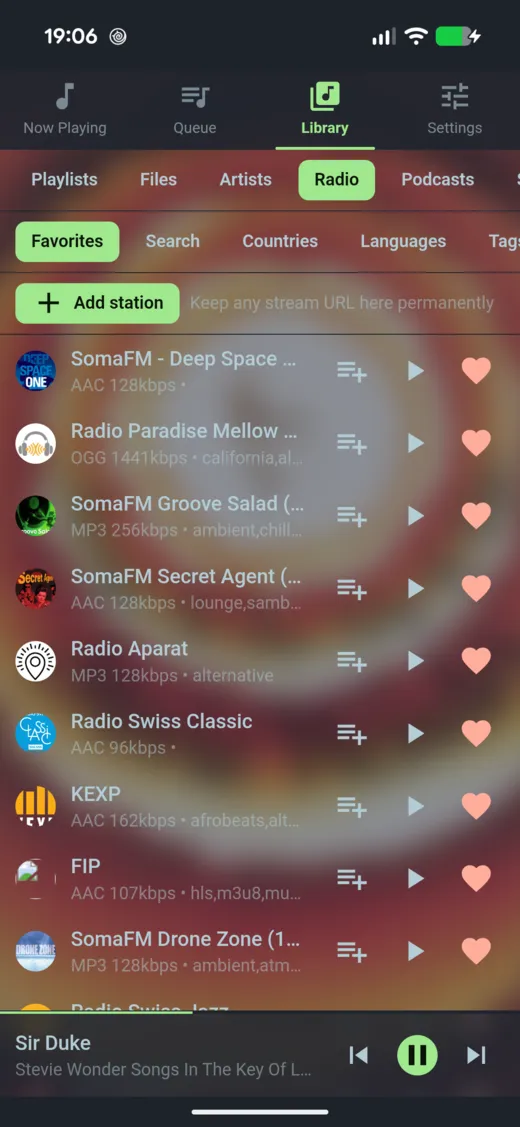 Radio station browser